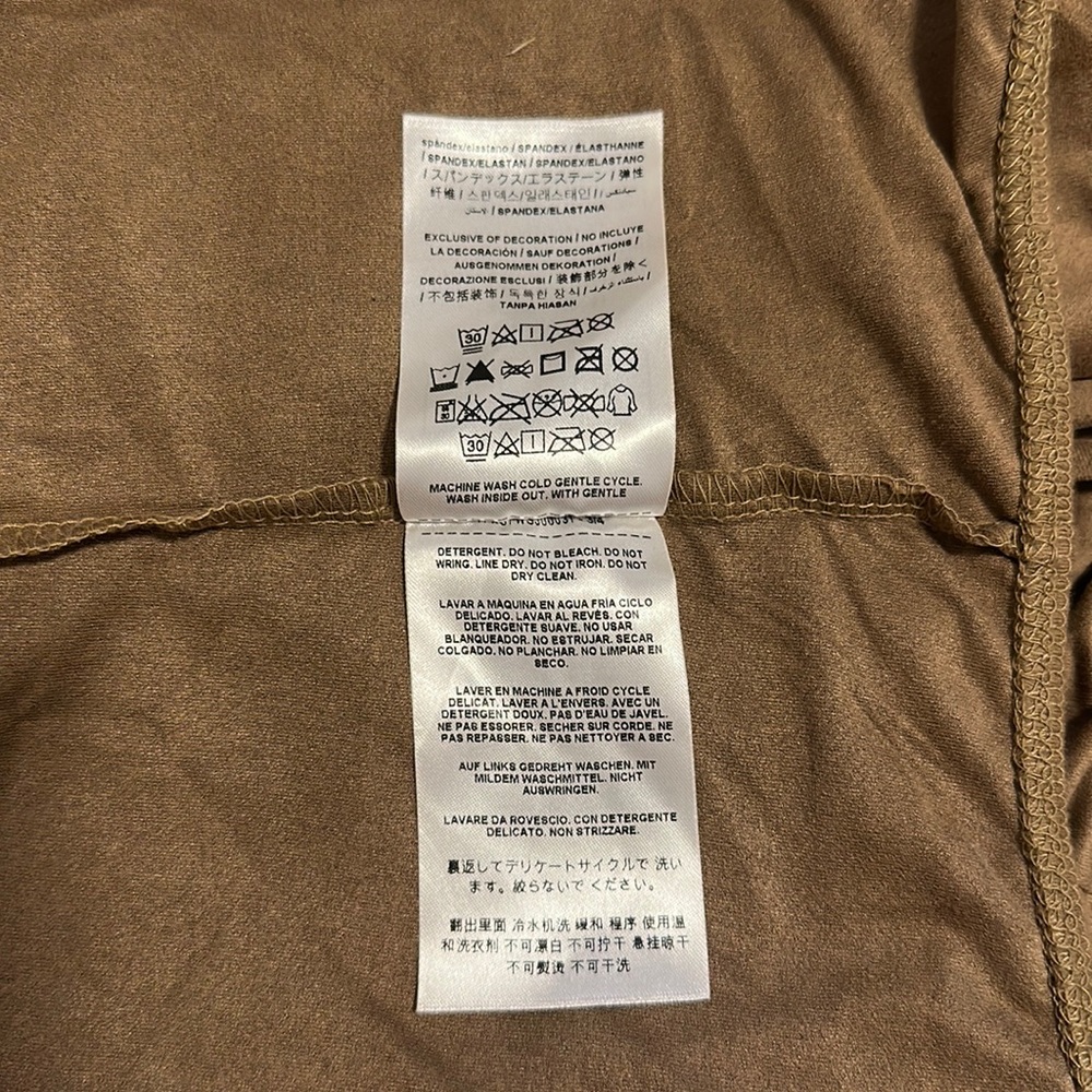 Tan suede bodysuit - Picture 4 of 4